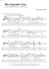 "Blue September Eyes' by Kasper Søeborg<BR>Album: "Evocation"<BR>PDF sheet music / TAB for download<BR>Alternative tuning: C#-A-C#-G-B-E