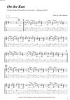 "On the Run" by Finn Olafsson<BR>Album: "Acoustic Guitar 1"<BR>PDF sheet music / TAB for download<BR>Standard guitar tuning: E-A-D-G-B-E