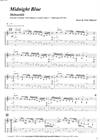 "Midnight Blue" by Finn Olafsson<BR>Album: "Acoustic Guitar 2"<BR>PDF sheet music / TAB for download<BR>Alternative guitar tuning: D-A-D-G-A-D