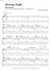 "Morning Traffic" by Finn Olafsson<BR>Album: "Acoustic Guitar 2"<BR>PDF sheet music / TAB for download<BR>Alternative guitar tuning: D-A-D-G-B-D