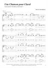 "Une Chanson pour Clavel" by Finn Olafsson<BR>Album: "Acoustic Guitar 3"<BR>PDF sheet music / TAB for download<BR>Alternative guitar tuning: D-G-D-G-B-D