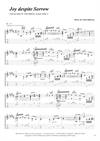 "Joy despite Sorrow" by Finn Olafsson<BR>Album: "Acoustic Guitar 3"<BR>PDF sheet music / TAB for download<BR>Alternative guitar tuning: E-A-D-F#-B-E