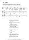 "To Jane"<BR>By Tony Vejslev & Percy Bysshe Shelley<BR>From the songbook/CD set "Old Poems - New Songs"<BR>Sheet music