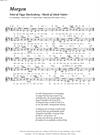 "Morgen"<BR>Af Jakob Vejslev & Viggo Stuckenberg<BR>Fra melodibogen "117 Danske Sange"<BR>PDF noder til download
