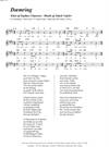 "Dæmring"<BR>Af Jakob Vejslev & Sophus Claussen<BR>Fra melodibogen "117 Danske Sange"<BR>PDF noder til download